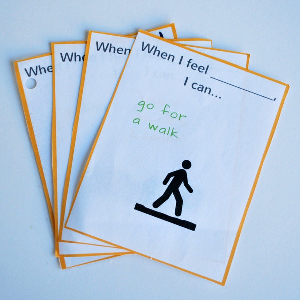 Ready to Use Coping Skills Cue Cards - Physical Set