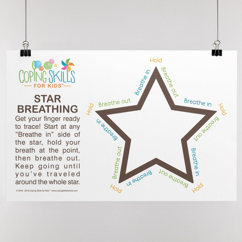 Original Star Deep Breathing Poster 11" x 17"