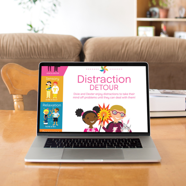 Digital Coping Skills for Kids Activity Books: Distraction Detour