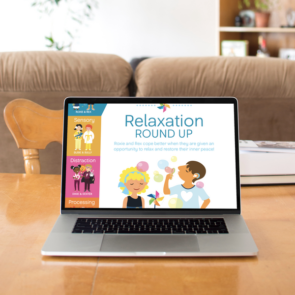 Digital Coping Skills for Kids Activity Books: Relaxation Round Up