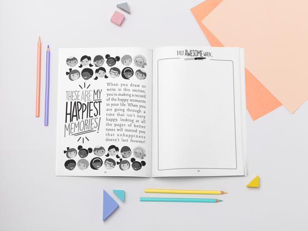 Digital Coping Skills for Kids Activity Books: My Happiness Journal