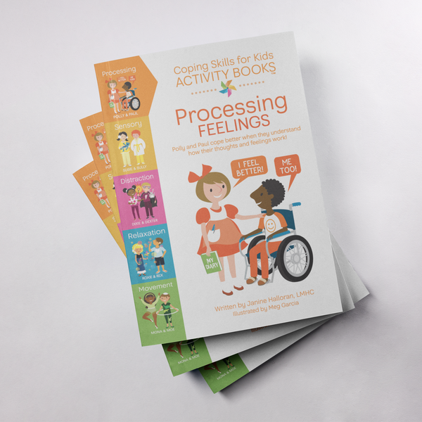 Digital Coping Skills for Kids Activity Books: Processing Feelings